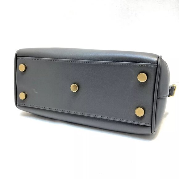 Auth SAINT LAURENT PARIS Baby Duffle Gray Leather - Handbag - Picture 4 of 9